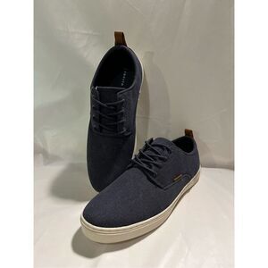 Invito Mens Canvas Sneakers Navy Blue in Color Size 12
